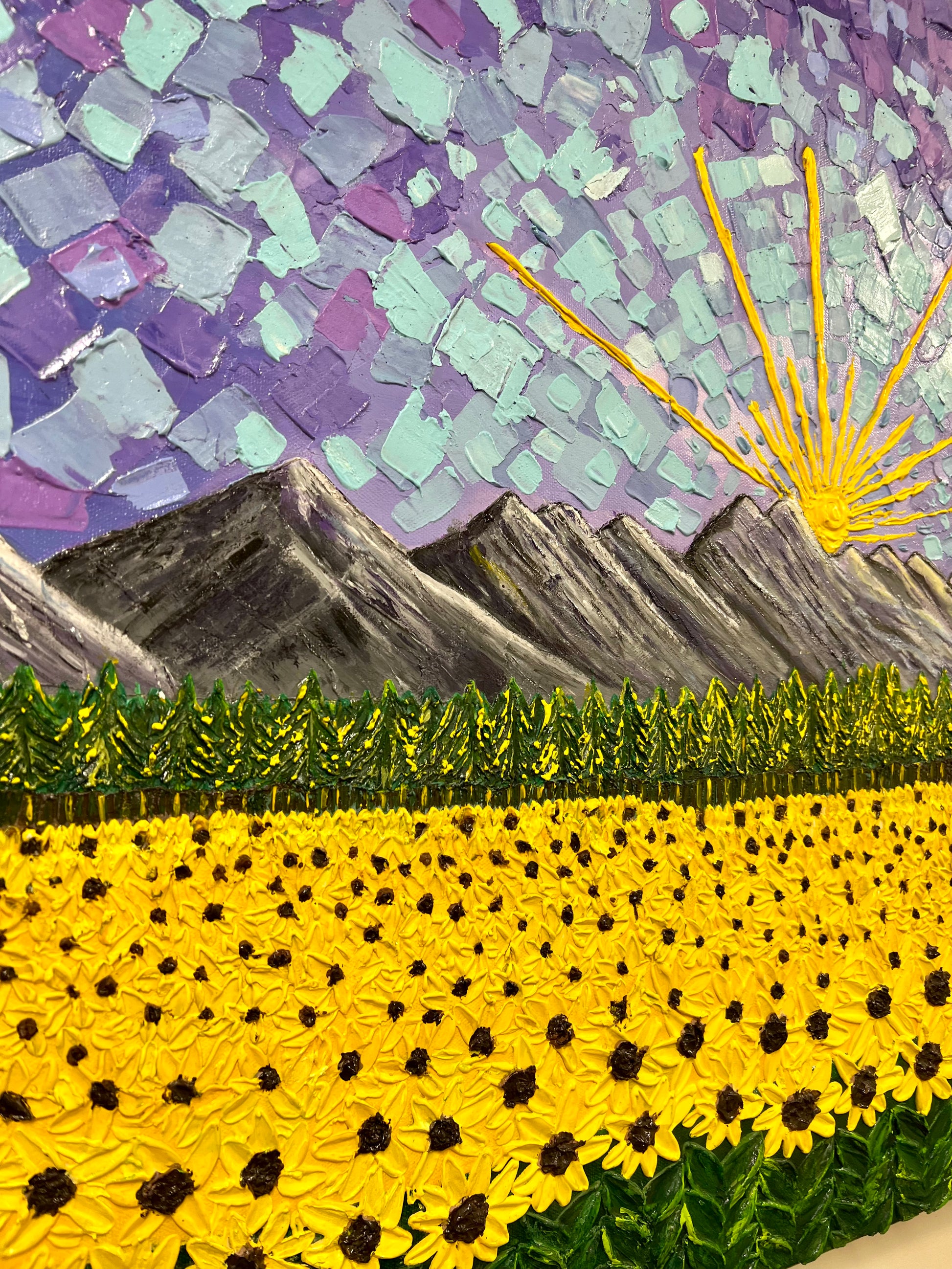 Goldenrod Sunflower Field