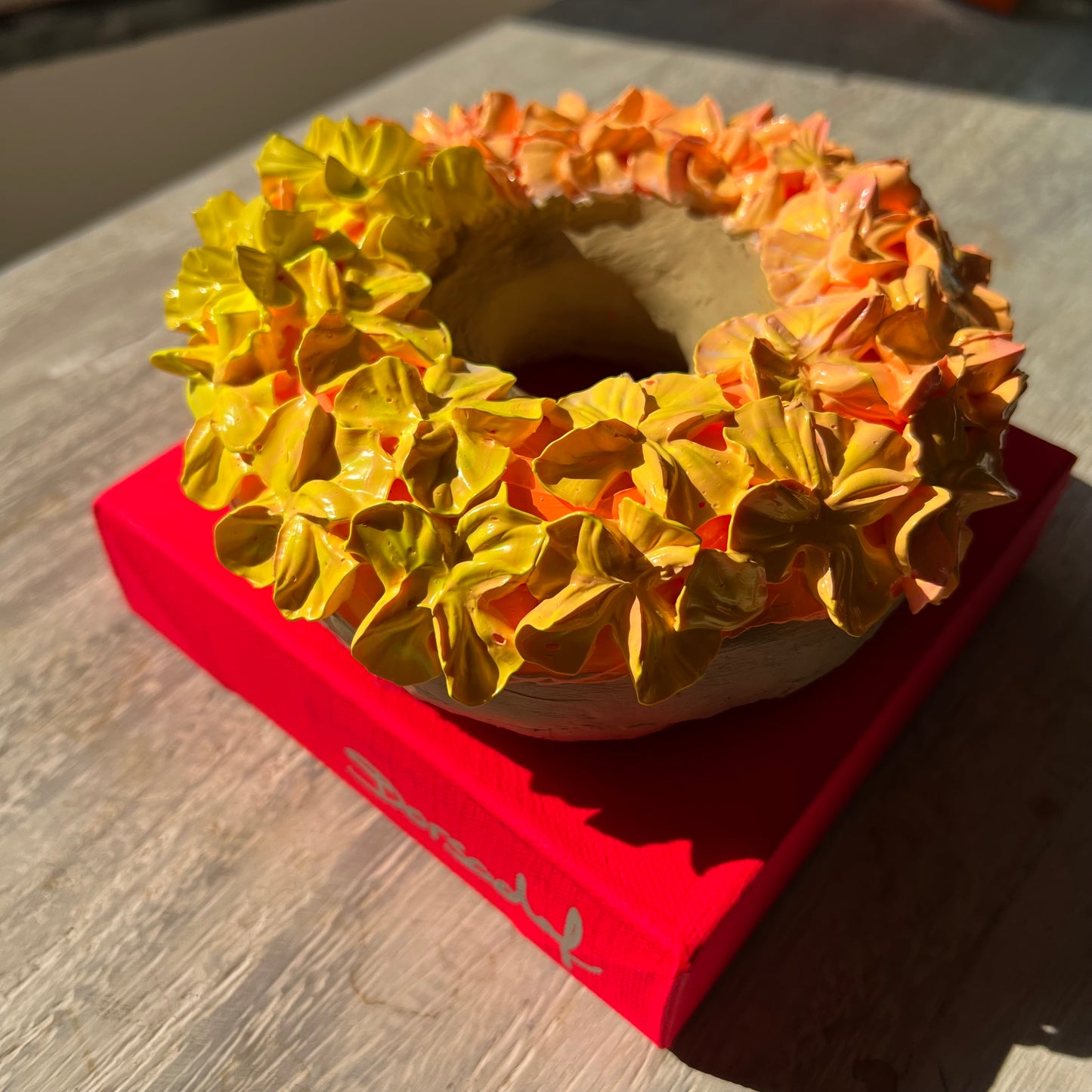 Chocolate Floral Donut #6